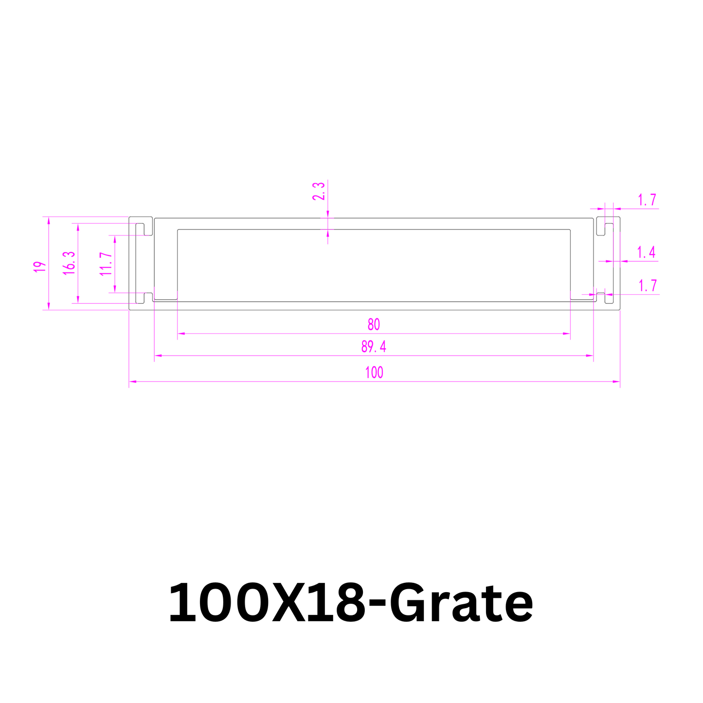 Aluminium Grate Drainer | Brushed Gold