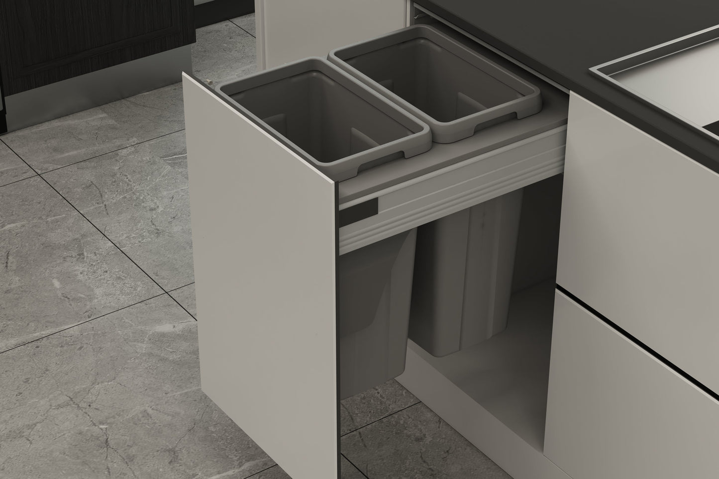 Pull out bin - 450mm cabinet