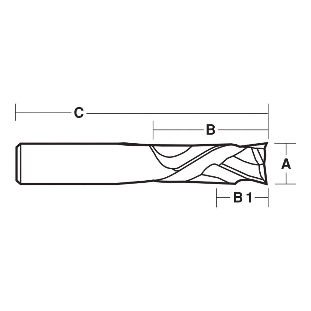 3 Flute Compression Cutter Bit - 90MM