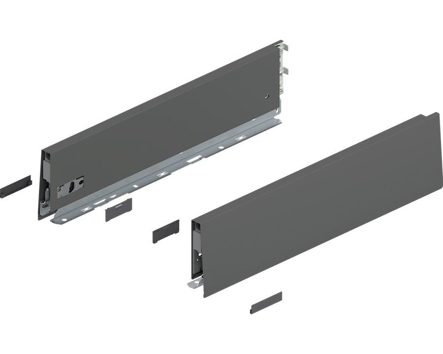 Blum MERIVOBOX K Height Drawer Sides Orion Grey 450mm 470K4502S by W&B
