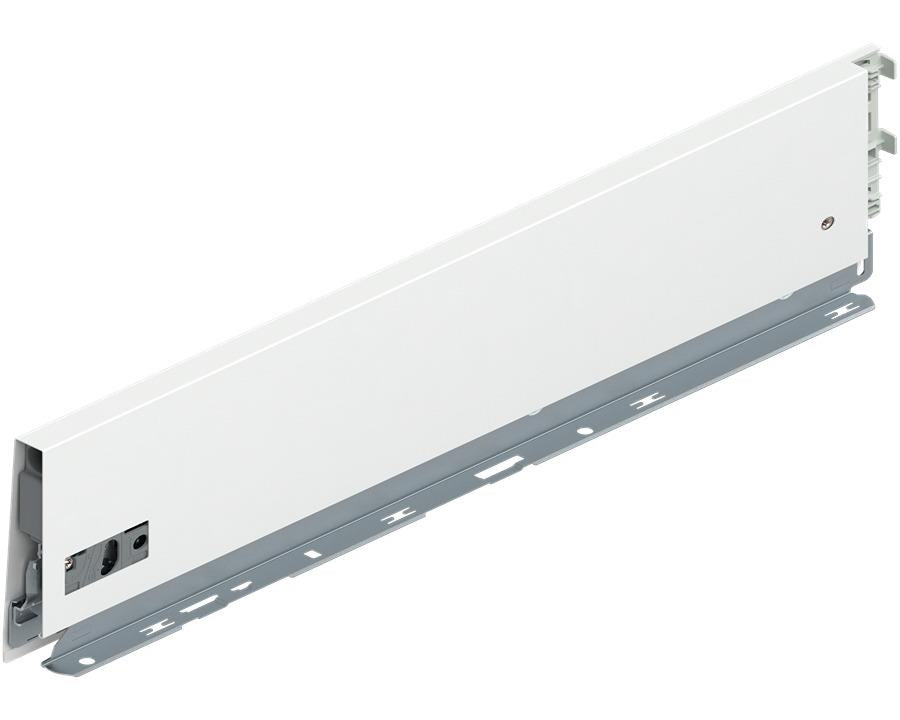 Blum MERIVOBOX K Height Drawer Side Left Hand Industrial Pack Silk White 450mm *Must be purchased in pack quantity of 10 by W&B