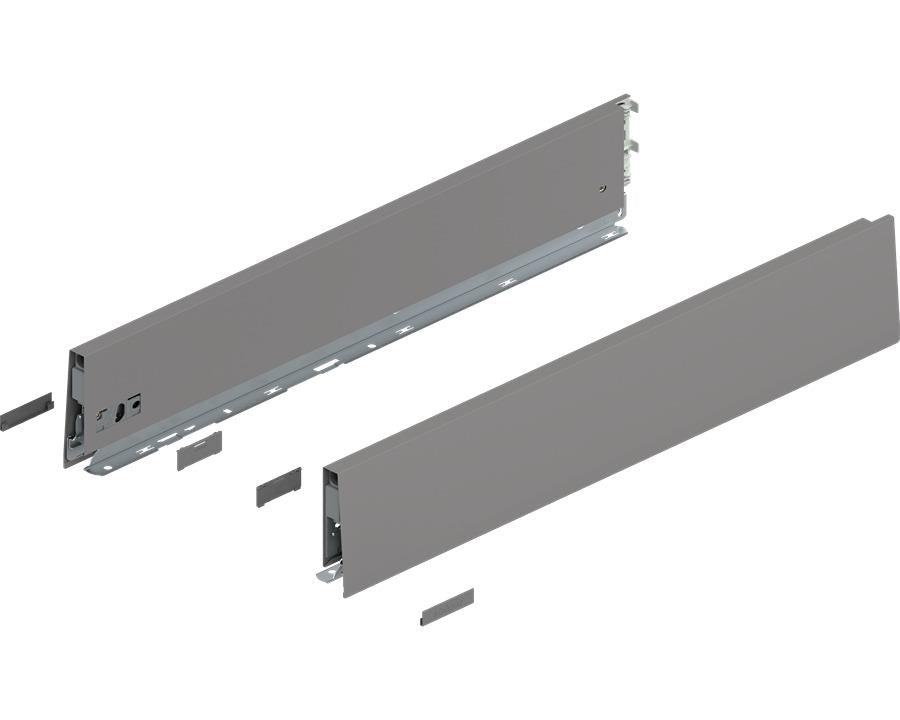 Blum MERIVOBOX K Height Drawer Sides Indium Grey 550mm by W&B