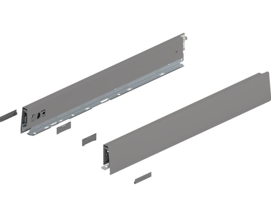 Blum MERIVOBOX M Height Drawer Sides Indium Grey 500mm by W&B