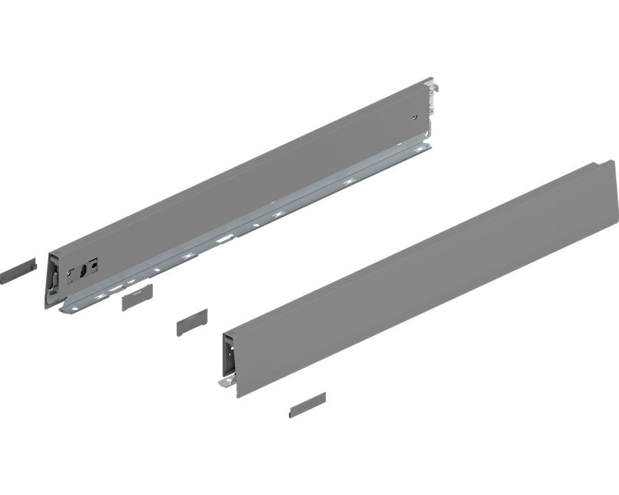 Blum MERIVOBOX M Height Drawer Sides Indium Grey 550mm by W&B