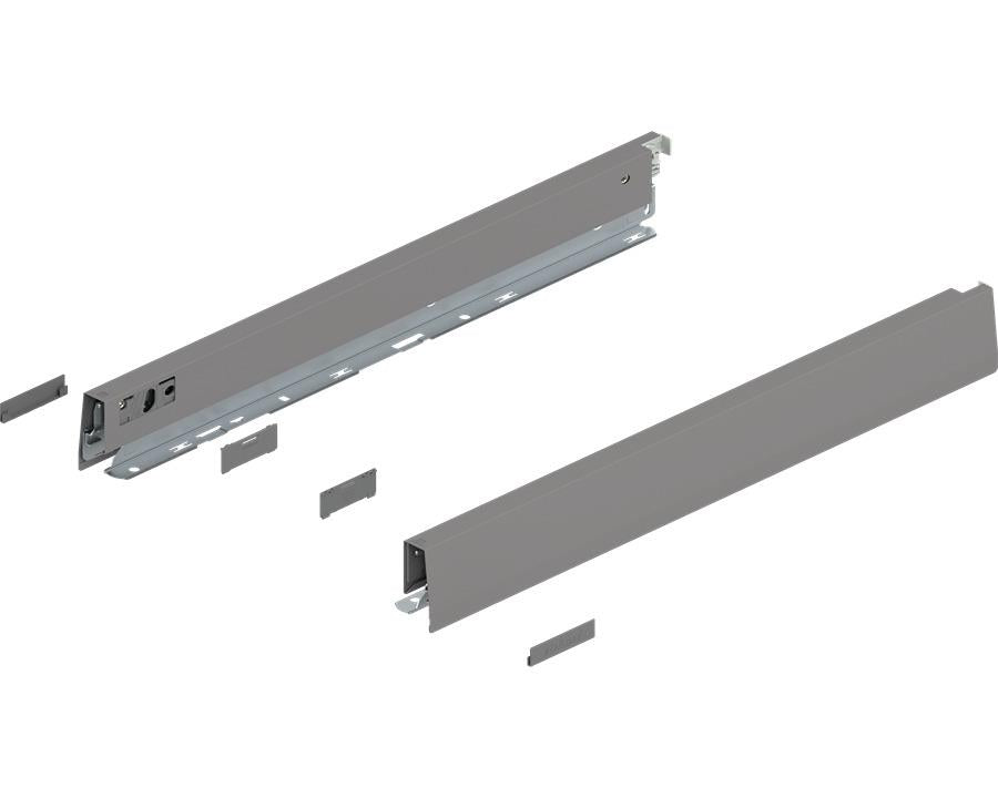 Blum MERIVOBOX N Height Drawer Sides Indium Grey 500mm by W&B