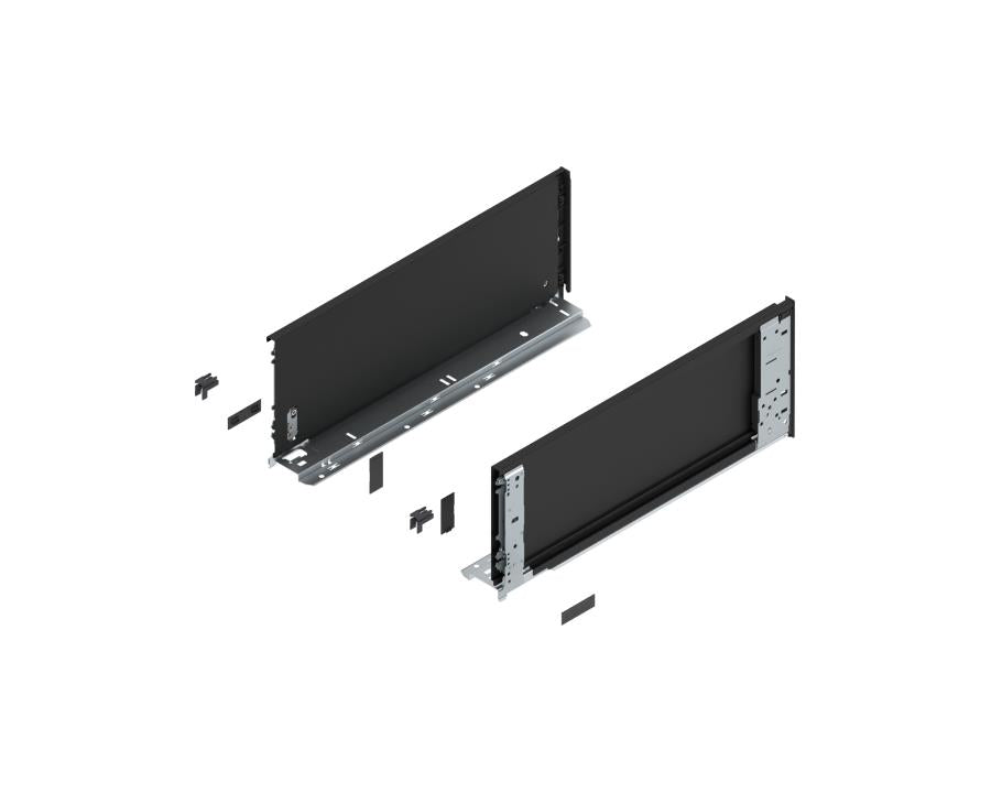 Blum LEGRABOX special edition inner drawer sides C Height Carbon Black 450mm 770C4501S by W&B