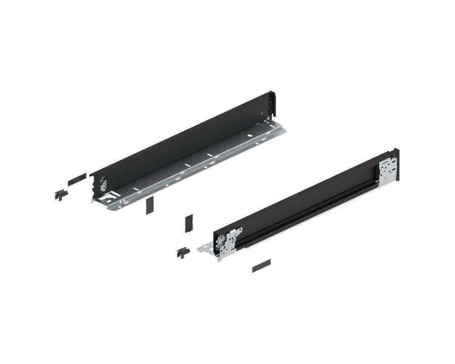 Blum LEGRABOX special edition inner drawer sides M Height Carbon Black 500mm 770M5001S by W&B