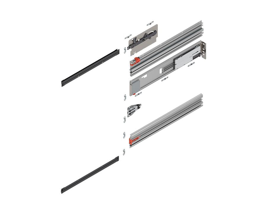 Blum REVEGO Uno Pocket Profile Set. Nominal Length: 700mm. Right. 801P700E.R2 by W&B