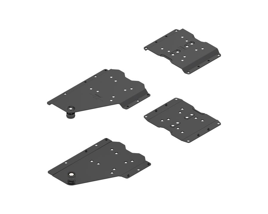 Blum REVEGO duo Pocket Connector Set for Application Without Plinth. For Pocket Side Thickness 18 to 19mm. Left. 802V680B.L1 by W&B