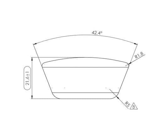 Furnipart Beret Knob. Finish: Oak Lacquered. Diameter: 45mm