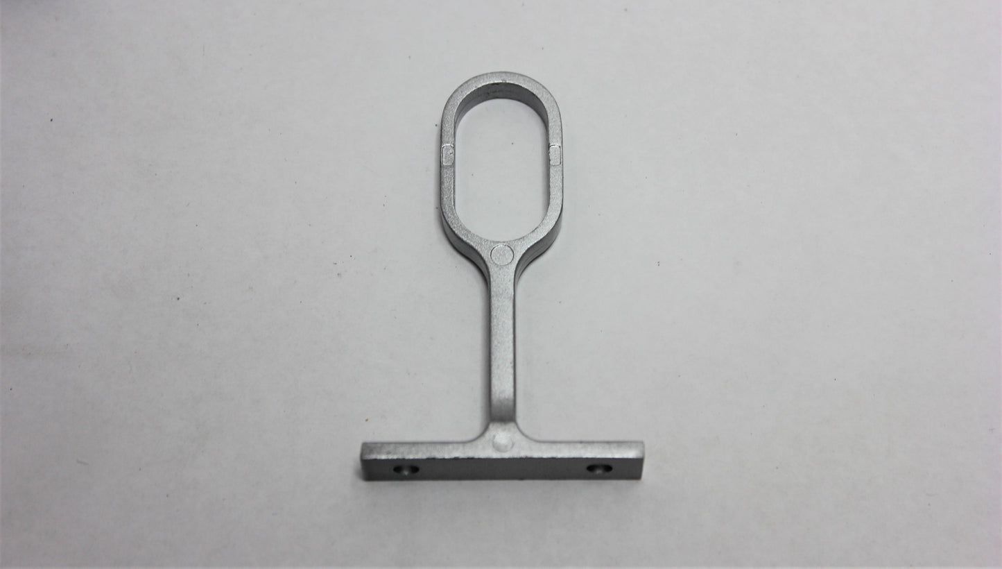 Oval Pillar Centre | 16mm | Brushed Silver