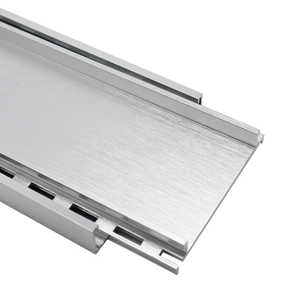 Aluminium Tile Insert Grate | Brushed Silver