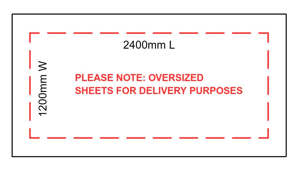9mm | Craftform Bendy MDF | Long and short ways | 2400mm x 1200mm
