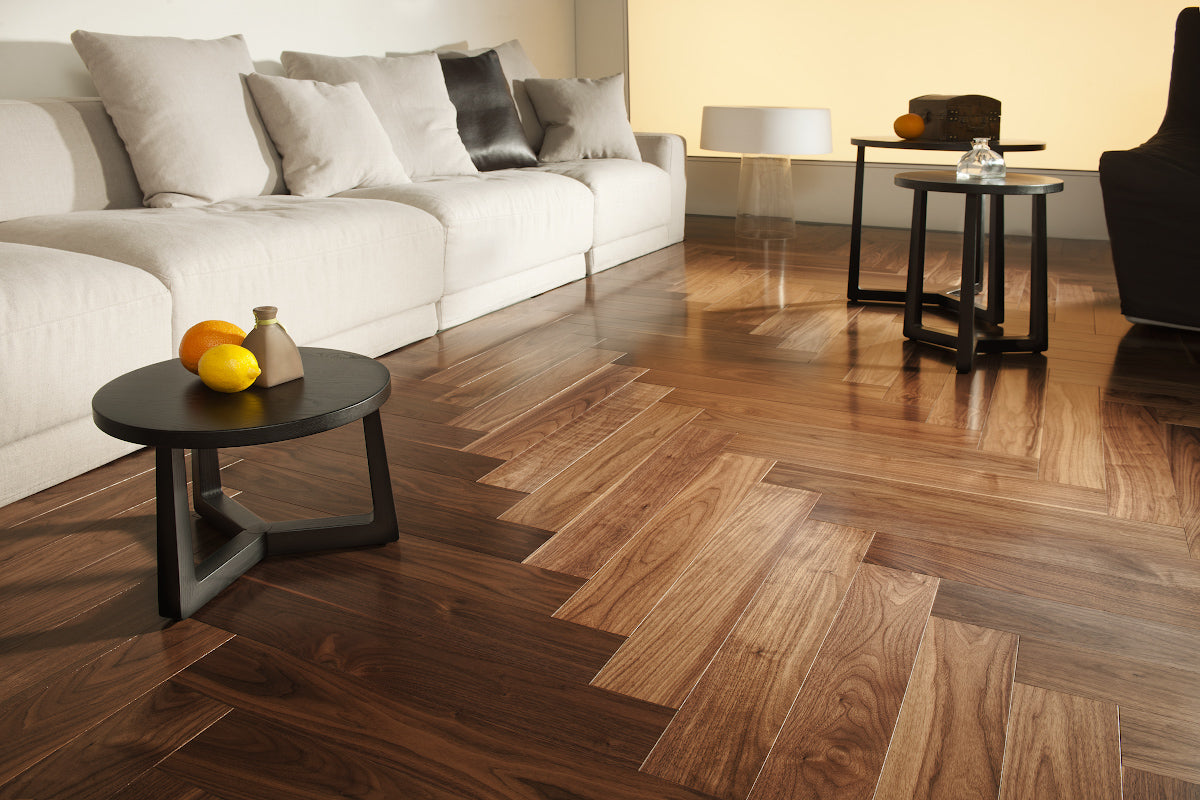 American Walnut | Herringbone Engineered Flooring | Coswick