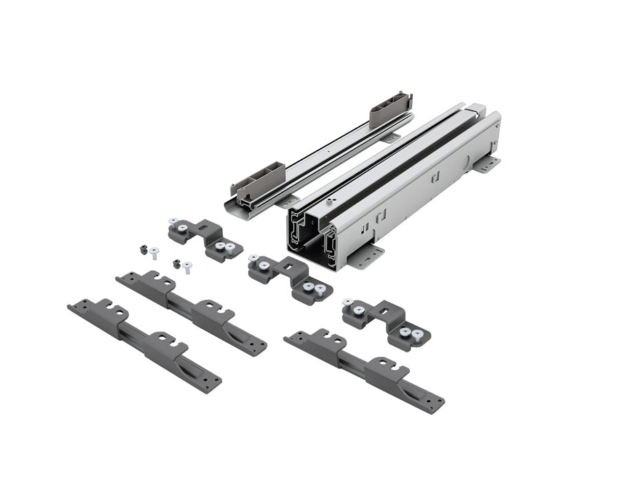 SIGE Orion Grey | Soft Close Runner and Bracket Set (400mm for Pantry Unit)