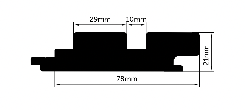Strata Porta Timber Battens | 2.7m - 78mm x 21mm