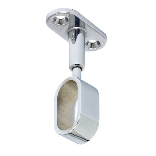 Oval Pillar Centre Adjustable | 16mm | Chrome
