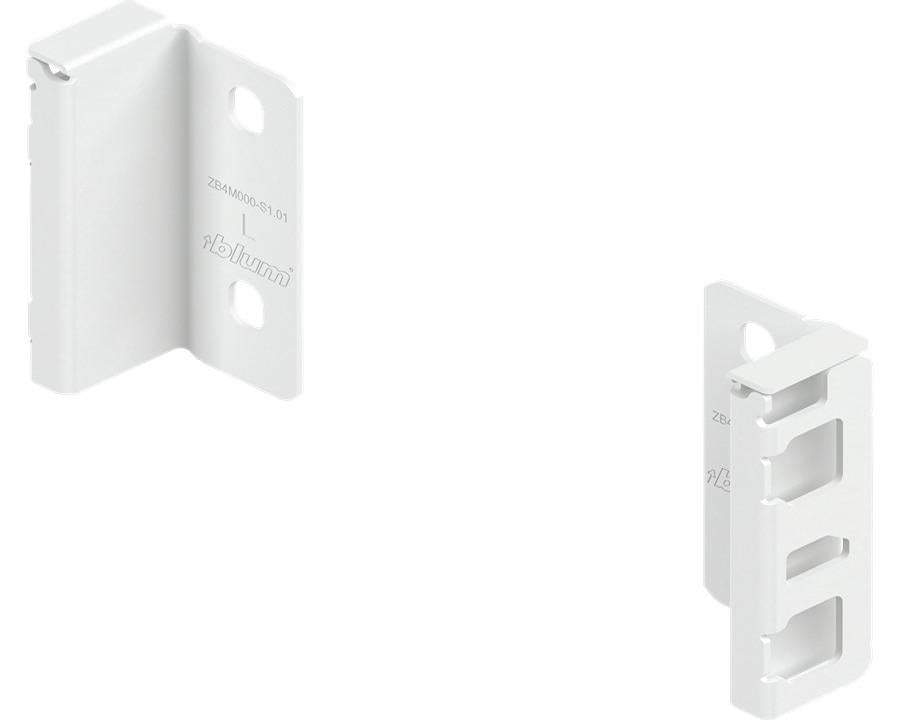 Blum MERIVOBOX Back Fixing Bracket Set M Height Silk White by W&B
