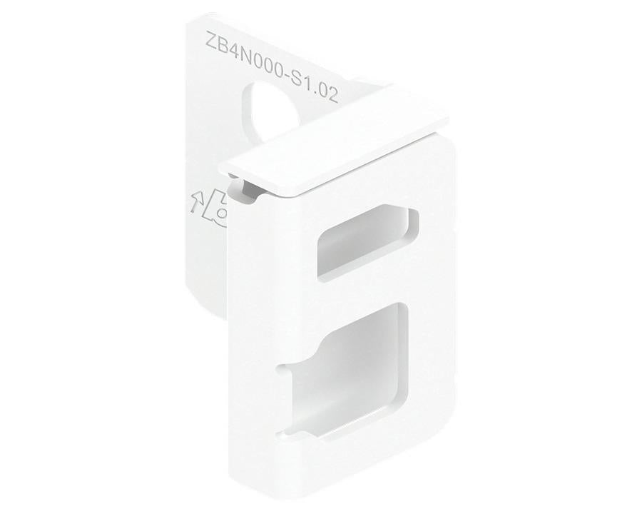 Blum MERIVOBOX Back Fixing Bracket Right Hand Industrial Pack N Height Silk White *Must be purcahsed in pack quantity of 50 by W&B