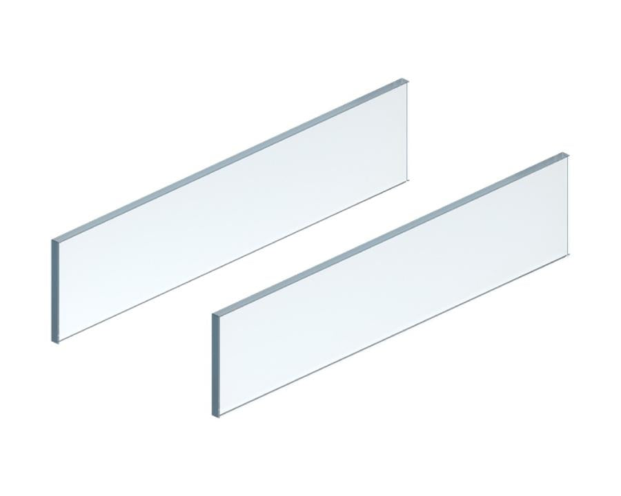 Blum LEGRABOX free side design element 550mm Clear pair ZE7S438G by W&B