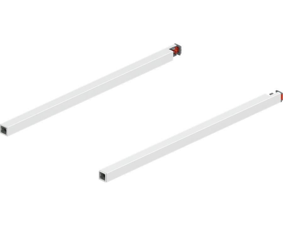 Blum MERIVOBOX Gallery Rail Set for High Fronted Drawers 350mm Silk White by W&B