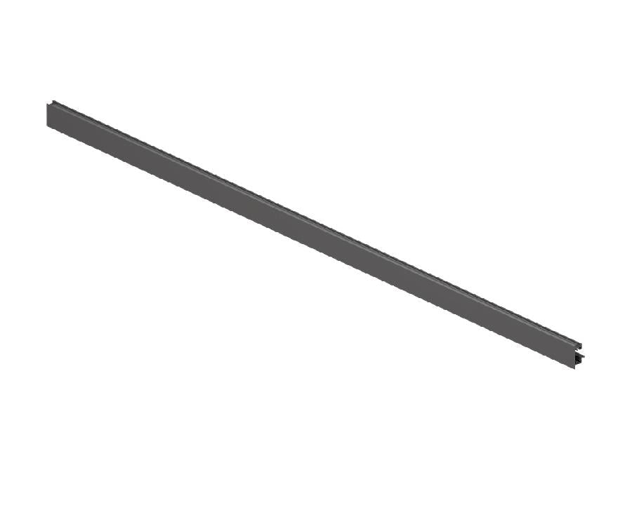 Blum LEGRABOX pure Front Fixing Piece For Glass Carbon Black Size: 1043mm ZV7.1043MN1 by W&B