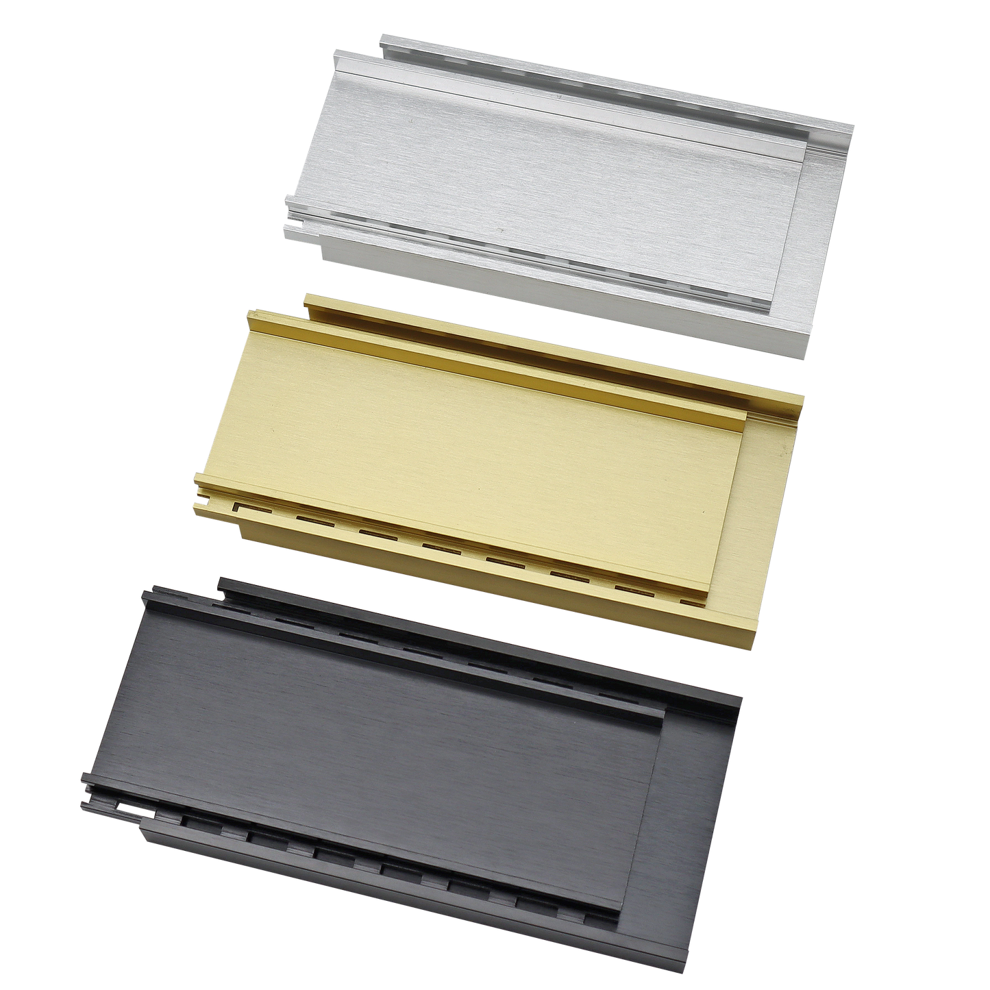 Aluminium Tile Insert Grate | Brushed Black