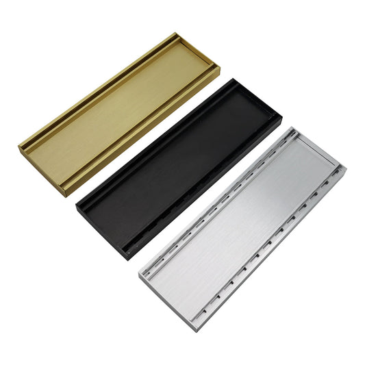 Aluminium Tile Insert Grate | Brushed Gold