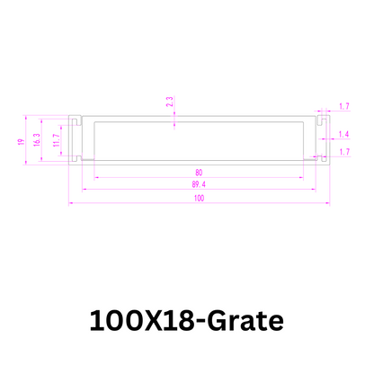 Aluminium Grate Drainer | Brushed Gold