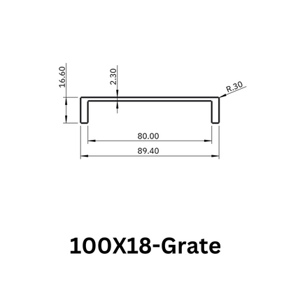 Aluminium Grate Drainer | Brushed Gold