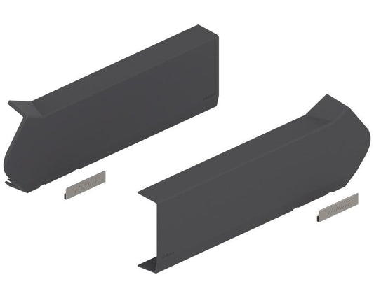Blum AVENTOS Overhead Stay HF Cover Plate in Dark Grey - Not compatible with SERVO-DRIVE 20F8020 by W&B
