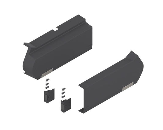Blum AVENTOS Overhead Stay HF Cover Plate in Dark Grey - Compatible with SERVO-DRIVE 21F8020 by W&B
