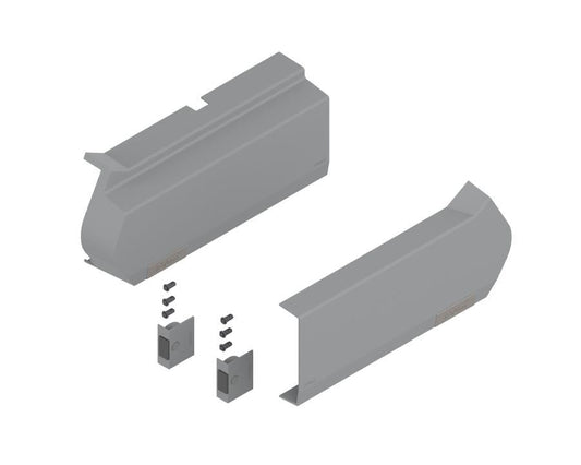 Blum AVENTOS Overhead Stay HF Cover Plate in Light Grey - Compatible with SERVO-DRIVE 21F8020 by W&B
