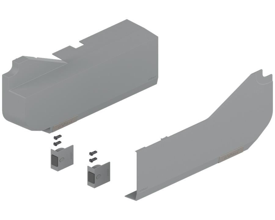 Blum AVENTOS Overhead Stay HL Cover Plate in Light Grey. Compatible with SERVO-DRIVE 21L8020 by W&B