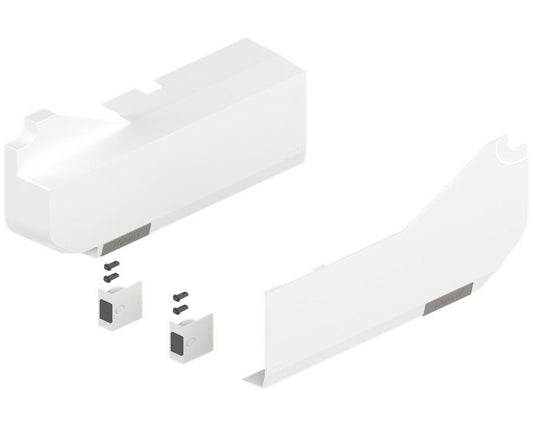 Blum AVENTOS Overhead Stay HL Cover Plate in Silk White. Compatible with SERVO-DRIVE 21L8020 by W&B