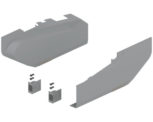 Blum AVENTOS Overhead Stay HS Cover Plate in Light Grey. Compatible with SERVO-DRIVE 21S8020 by W&B