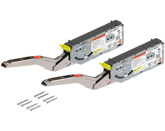 Blum AVENTOS HK top Lift Mechanism Set. Power Factor: 1730 - 5200. Fixing Method: Chipboard Screws with Built in Positioning Template. *Compatible with SERVO-DRIVE* 22K2700 by W&B