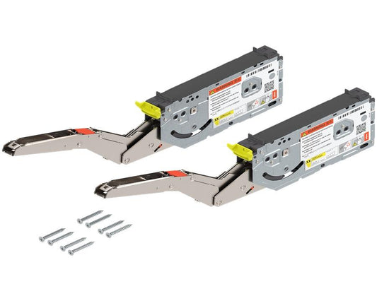 Blum AVENTOS HK top Lift Mechanism Set. Power Factor: 3200 - 9000. Fixing Method: Chipboard Screws with Built in Positioning Template. *Compatible with SERVO-DRIVE* 22K2900 by W&B