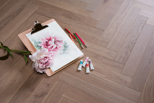 Spinel Grey | Herringbone Engineered Flooring | Coswick