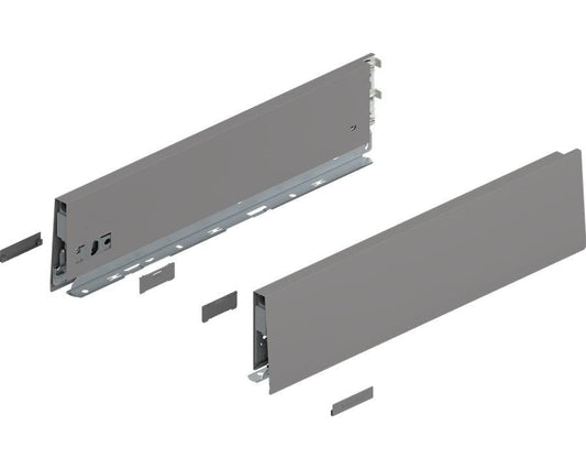 Blum MERIVOBOX K Height Drawer Sides Indium Grey 400mm by W&B