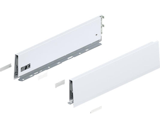 Blum MERIVOBOX K Height Drawer Sides Silk White 400mm by W&B