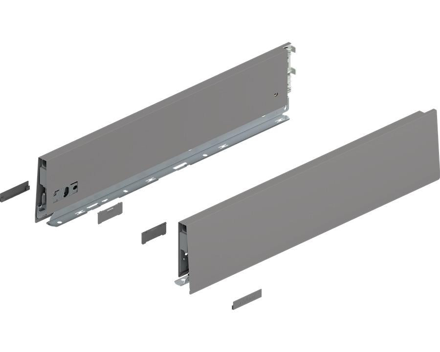 Blum MERIVOBOX K Height Drawer Sides Indium Grey 450mm by W&B