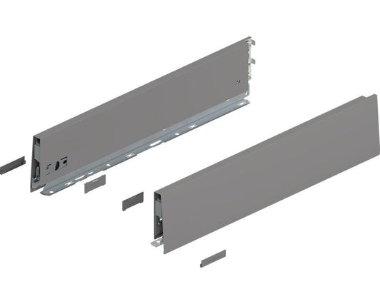 Blum MERIVOBOX K Height Drawer Sides Indium Grey 450mm by W&B