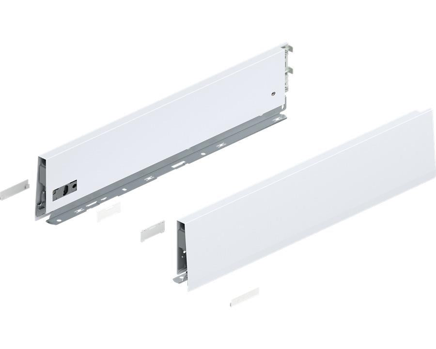 Blum MERIVOBOX K Height Drawer Sides Silk White 600mm by W&B