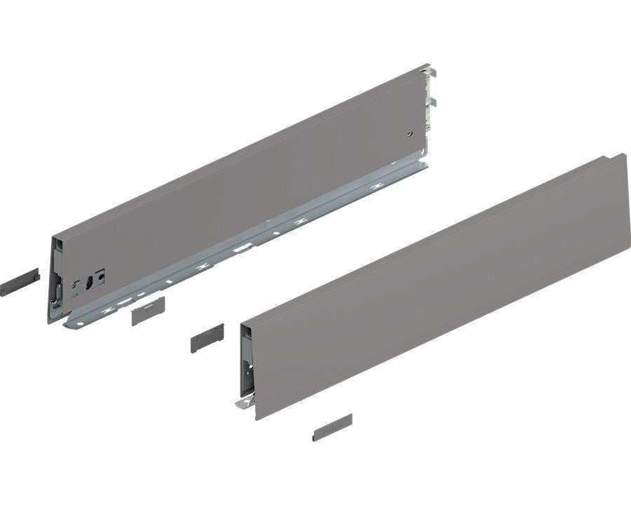 Blum MERIVOBOX K Height Drawer Sides Indium Grey 500mm by W&B