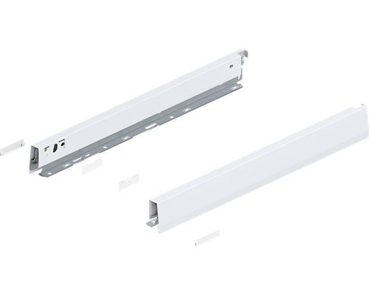 Blum MERIVOBOX N Height Drawer Sides Silk White 450mm by W&B