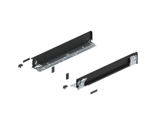 Blum LEGRABOX special edition inner drawer sides M Height Carbon Black 450mm 770M4501S by W&B