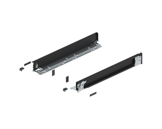 Blum LEGRABOX special edition inner drawer sides M Height Carbon Black 500mm 770M5001S by W&B