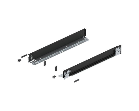 Blum LEGRABOX special edition inner drawer sides M Height Carbon Black 550mm 770M5501S by W&B