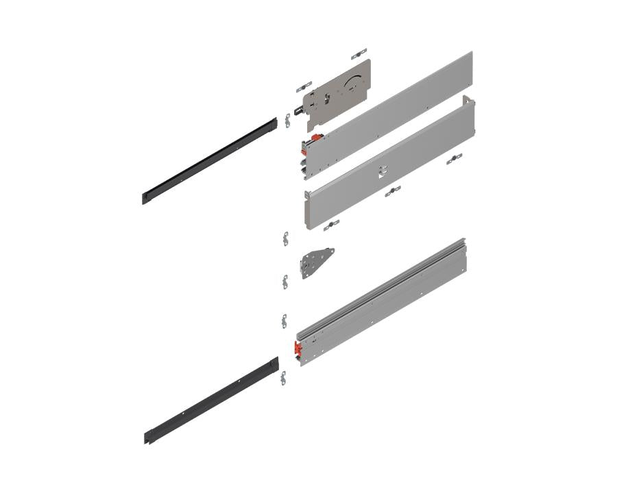 Blum Revego Uno Pocket Profile Set. Nominal Length: 450mm. Left. 801P450E.L2 by W&B